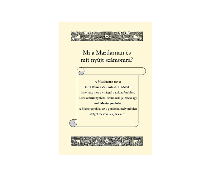 Mi a Mazdaznan s mit nyjt szmomra?